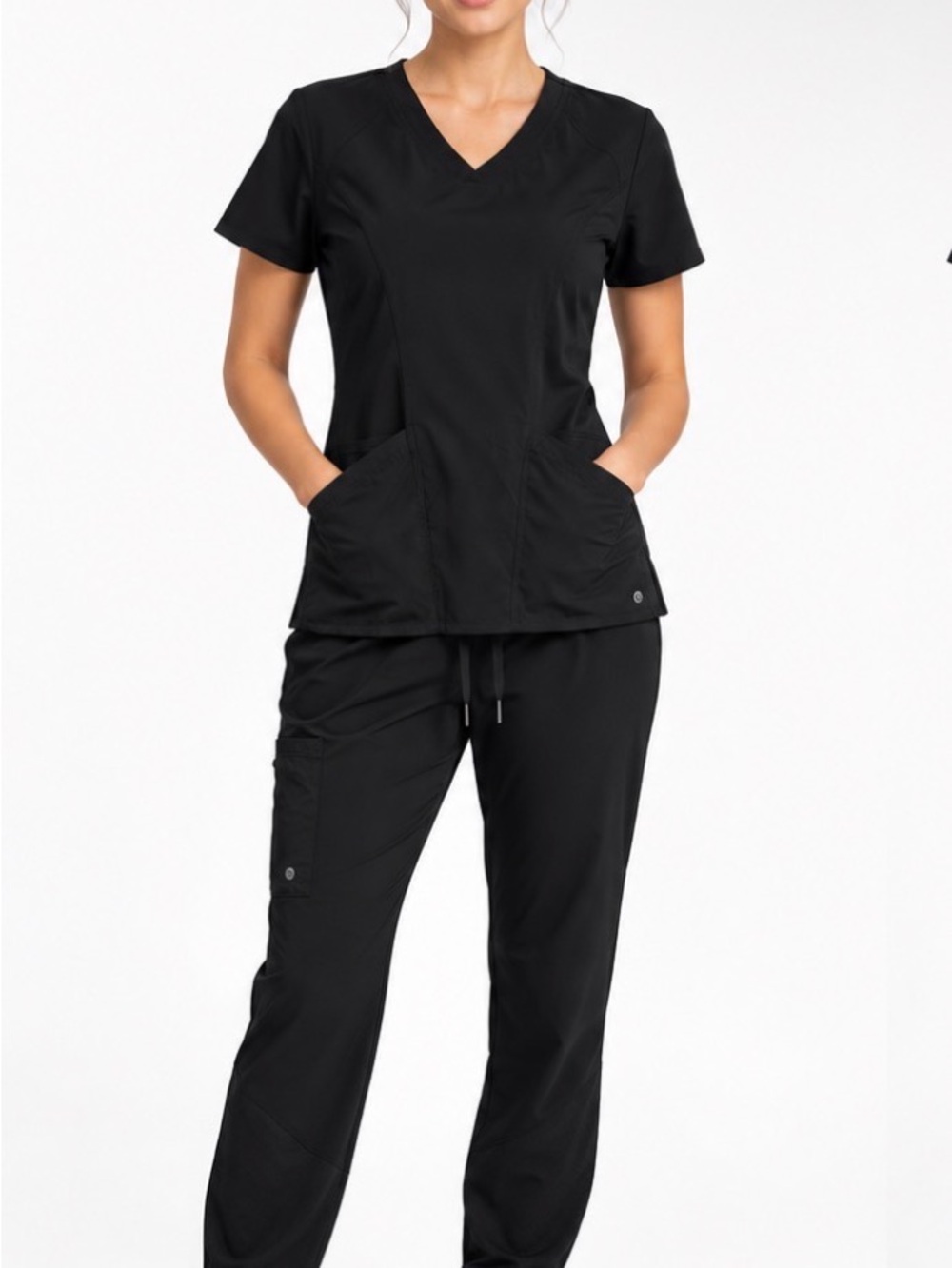 BARCO ONE MATCHING SCRUB SET IN BLACK